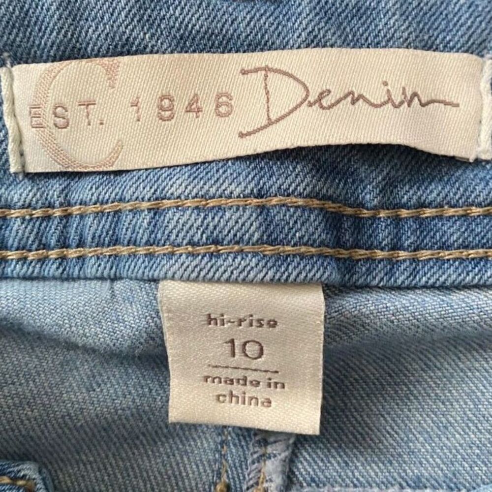 Est. 1946 Denim Daisy High Rise Straight Jeans Size 10 - Picture 8 of 10